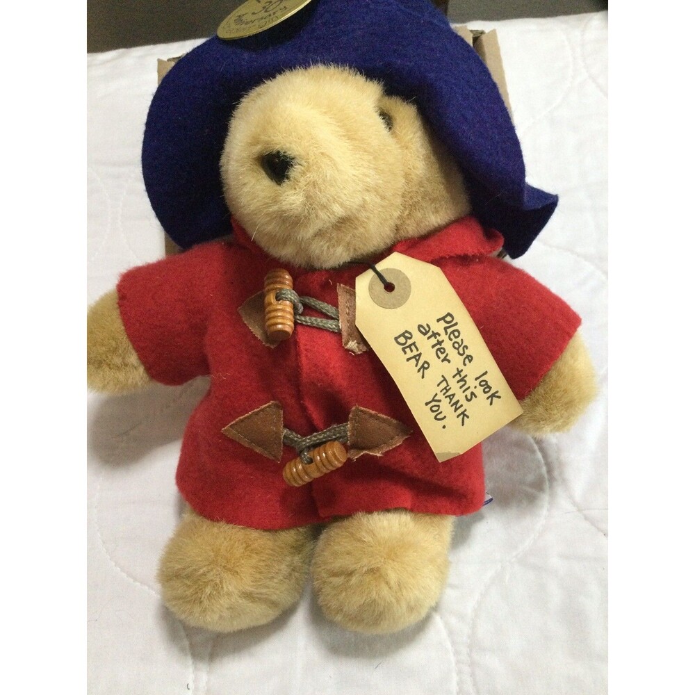 Paddington Bear 8" Plush Stuffed Animal 30th Ann. Eden Toys Vintage